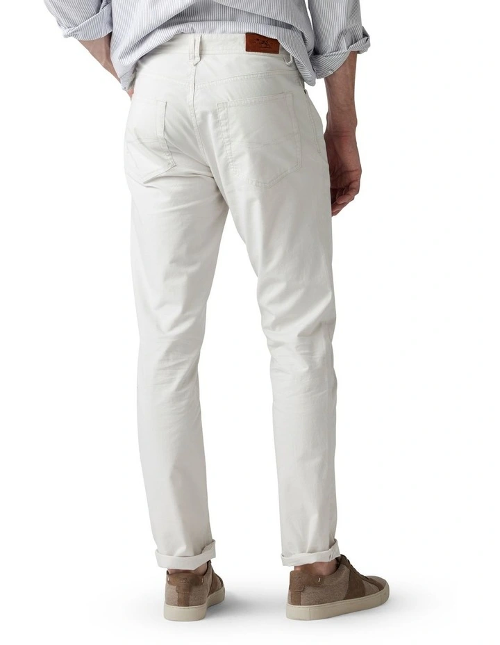 Rodd & Gunn Gunn Straight Fit Jean Long Leg In Coconut - Image 3