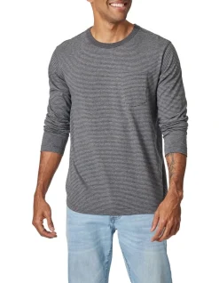 Blazer Johnny Stripe Tee In Grey