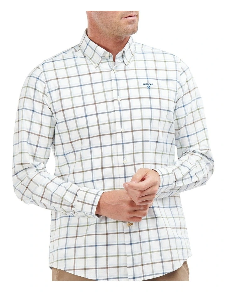 Barbour Crantock Oxford Long Sleeve Shirt Sky