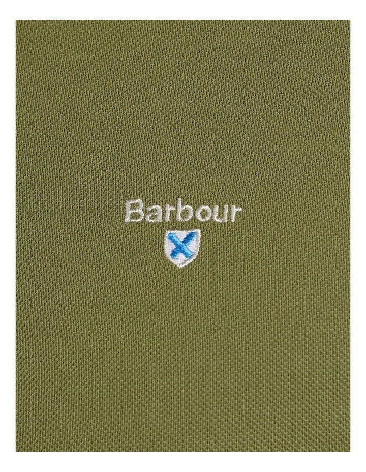 Barbour Tartan Pique Polo Burnt Olive - Image 6