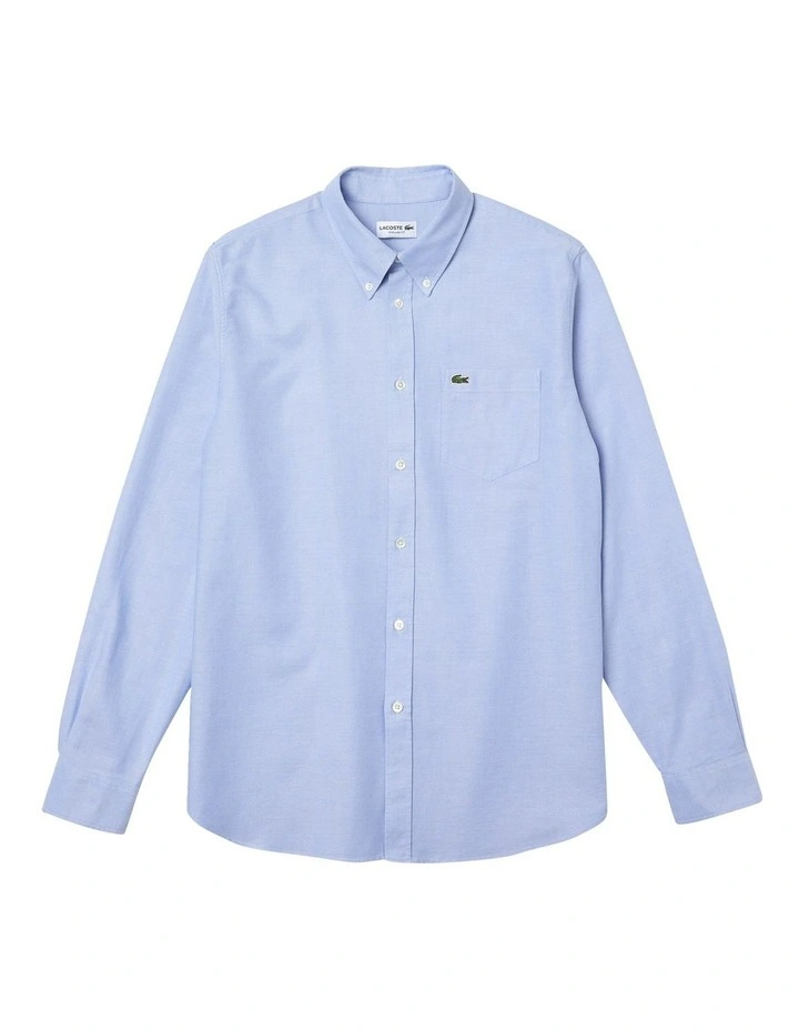Lacoste Long Sleeve Regular Fit Oxford Shirt Overview - Image 4