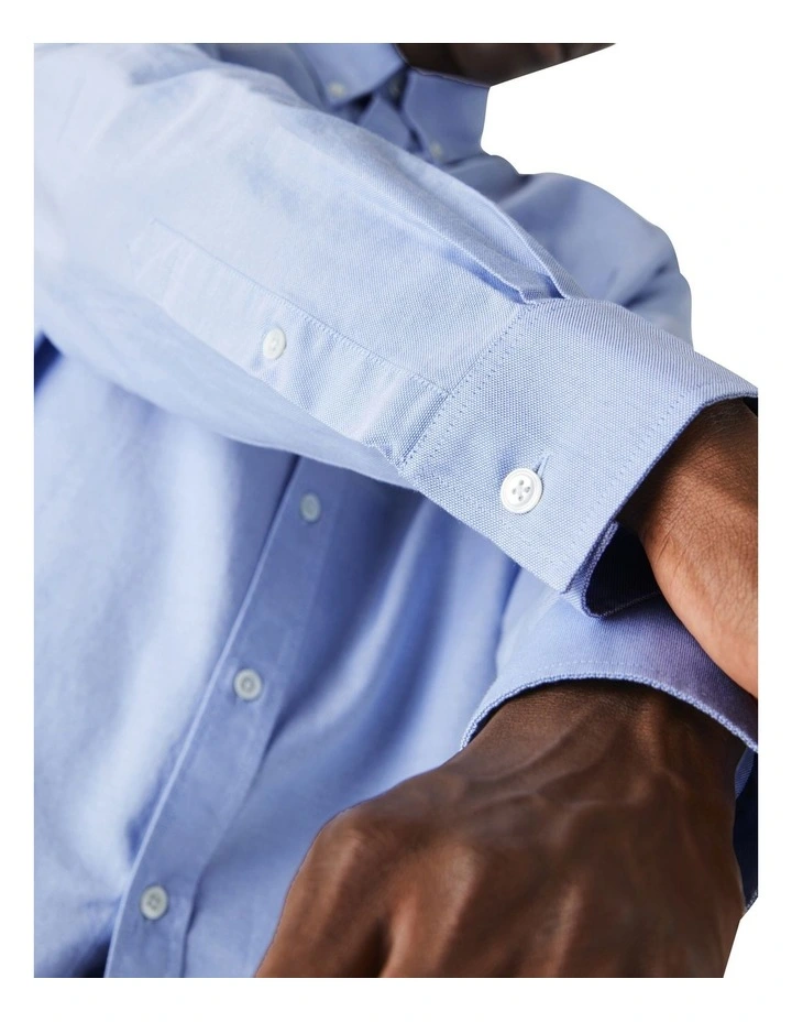 Lacoste Long Sleeve Regular Fit Oxford Shirt Overview - Image 6