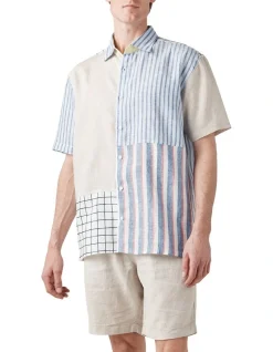 Rodd & Gunn WNWN Stripe Panel Shirt In Assorted