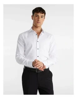 Yd. Teddy Textured Dress Shirt White