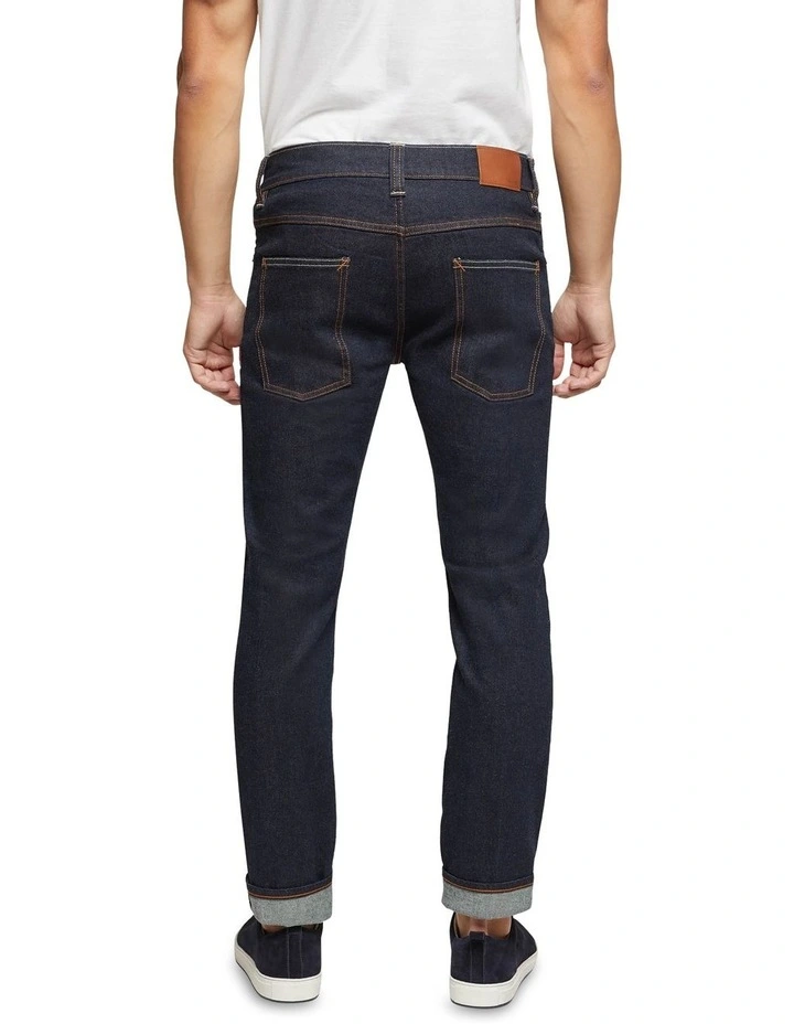 Oxford Marty Rinse Wash Denim Jeans Indigo - Image 3