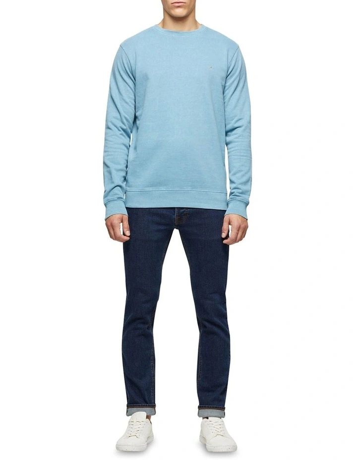 Oxford Marty Stone Enzyme Wash Denim Jeans Blue - Image 5