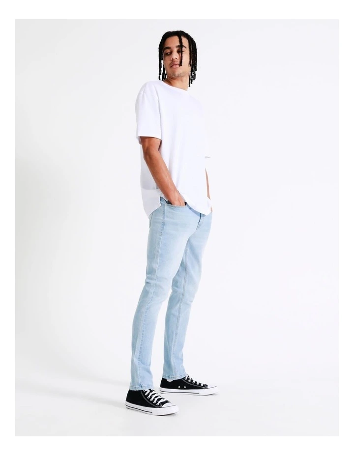 Kenji Ethan Slim Fit Jean In Artic Blue - Image 4
