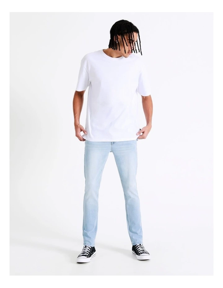 Kenji Ethan Slim Fit Jean In Artic Blue - Image 6