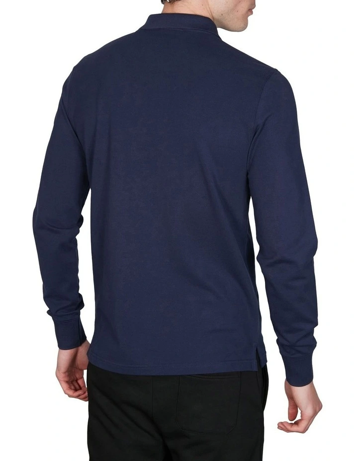 Gant Original Pique Long Sleeve Rugger Evening Blue - Image 2