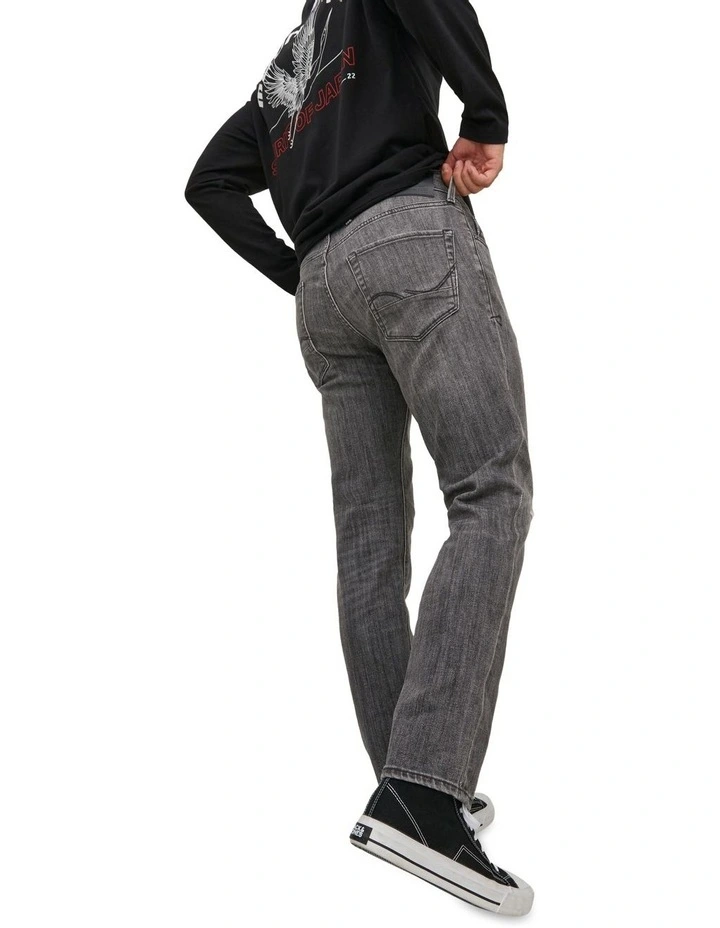 Jack & Jones Tim Vintage Recycled Cotton Jeans In Black Denim - Image 5