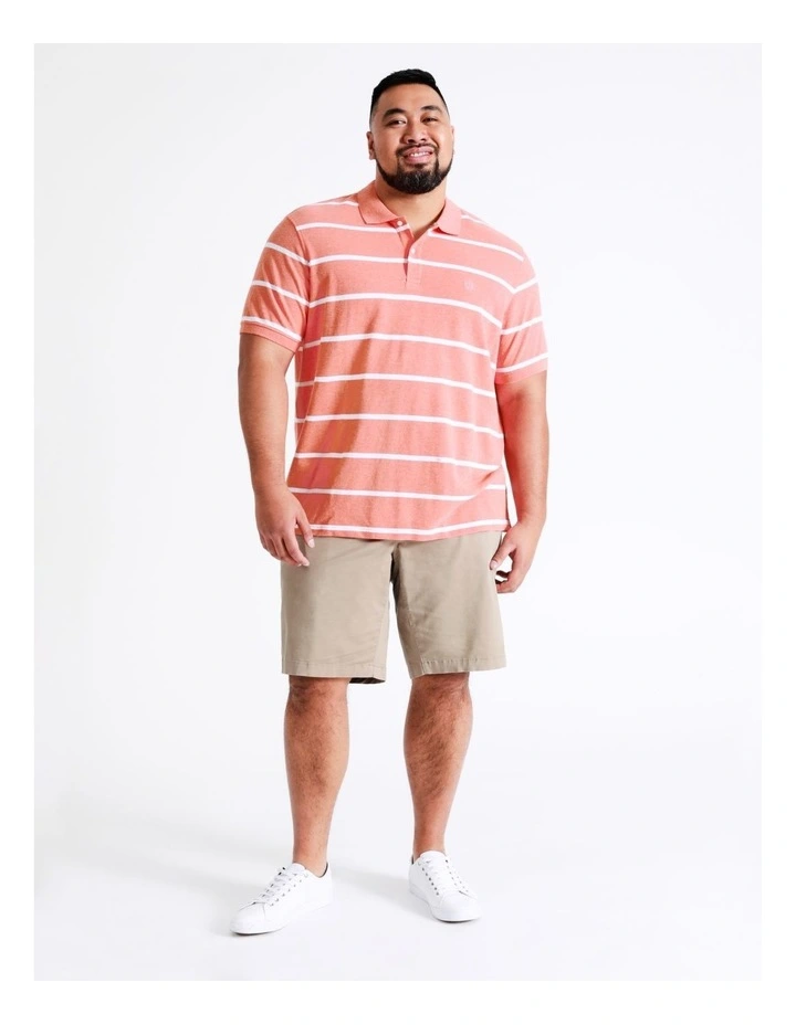 Reserve Hugo Stripe Polo In Orange 4 Reserve Hugo Stripe Polo In Orange - Image 4