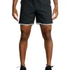 RVCA Yogger Hybrid 17 Elastic Shorts Black