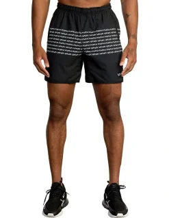RVCA Yogger Stretch 17 Elastic Shorts Black