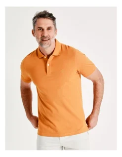 Alternative view of Reserve Essential Plain Polo In Orange