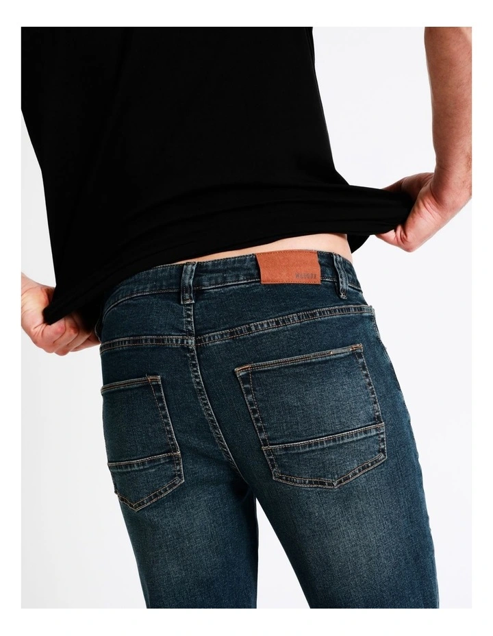 Maddox Kristian Slim Tapered Jean Size 30 Leg Length In Midnight - Image 4