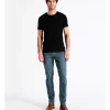 Maddox Kristian Slim Tapered Jean Size 34 Leg Length In Mid Blues