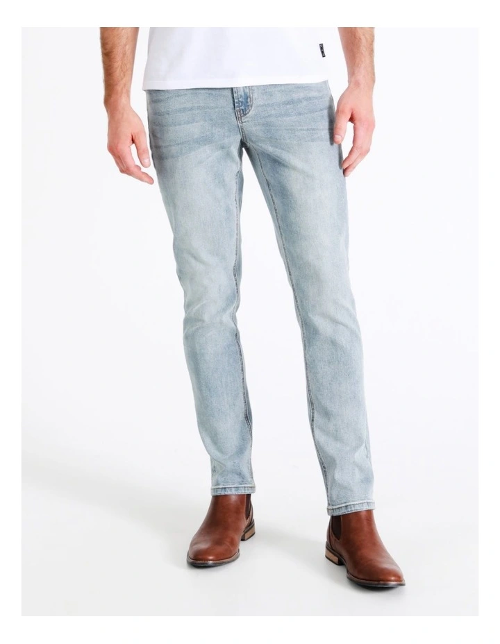 Maddox Kristian Slim Tapered Jean Size 34 Leg Length In Denim - Image 2