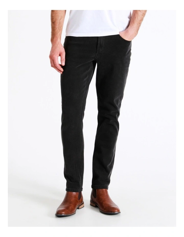 Maddox Kristian Slim Tapered Jean Size 34 Leg Length In Black - Image 2