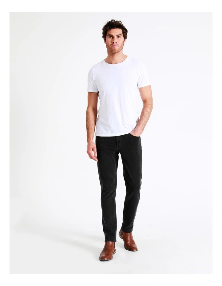Maddox Kristian Slim Tapered Jean Size 34 Leg Length In Black - Image 4