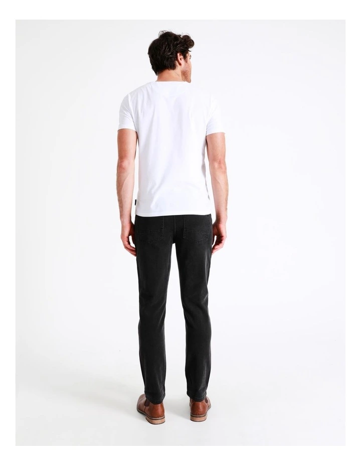 Maddox Kristian Slim Tapered Jean Size 34 Leg Length In Black - Image 5