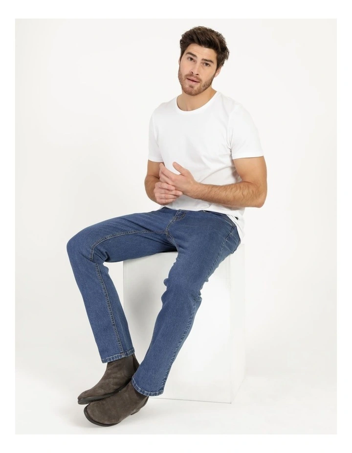 Maddox Dylan Regular Straight Jean Size 30 Leg Length In Stonewash