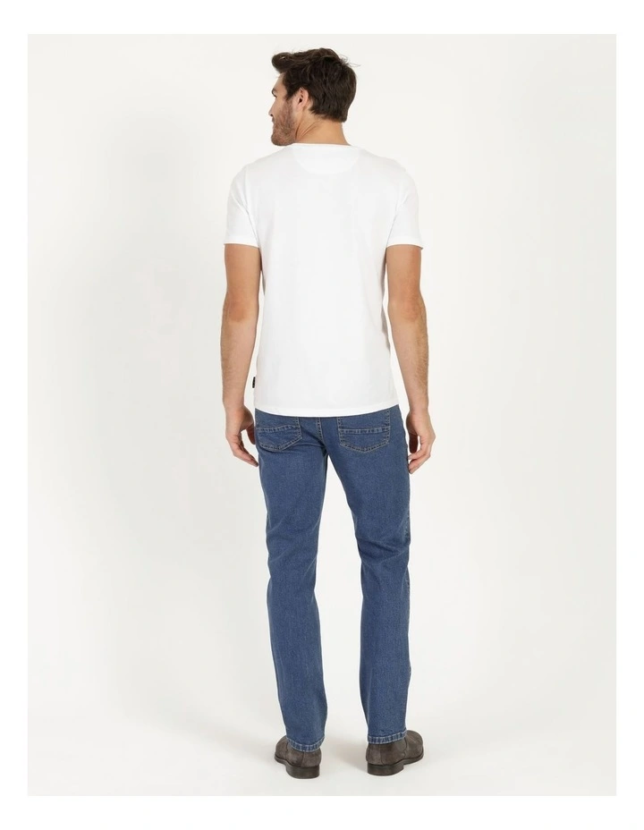 Maddox Dylan Regular Straight Jean Size 30 Leg Length In Stonewash - Image 5