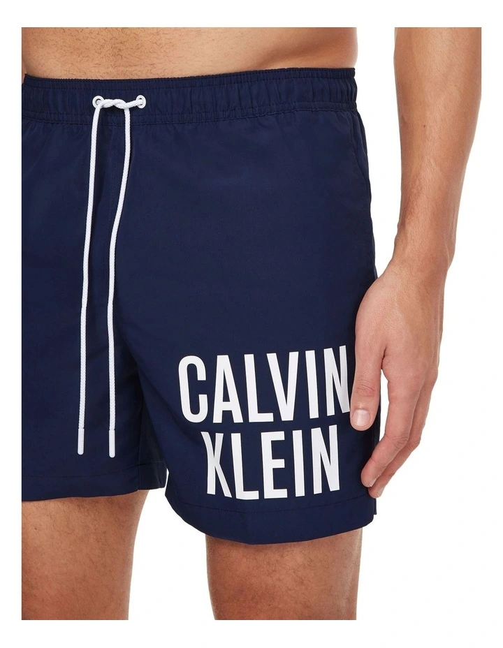 Calvin Klein Intense Power Logo Medium Swimshort In Navy - Image 2