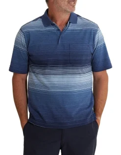 Breakaway Burma Kinnersly Polo In Denim Marle