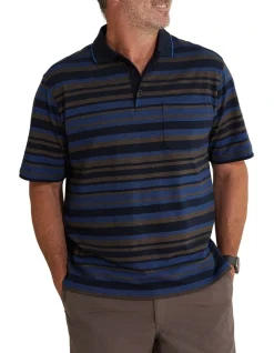 Breakaway Saint Cotton Pique Polo In Ink