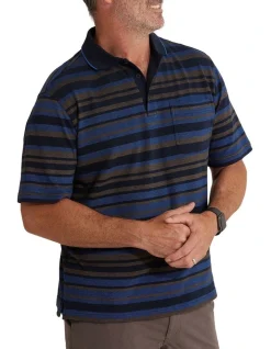 Alternative view of Breakaway Saint Cotton Pique Polo In Ink