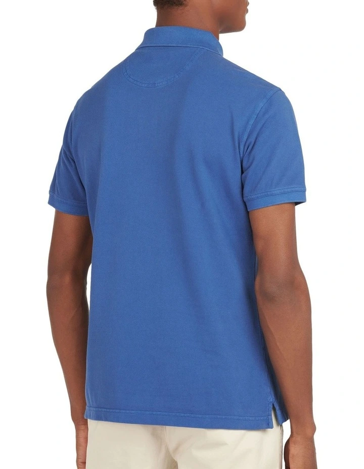 Barbour Washed Sports Polo In Marine Blue - Image 2