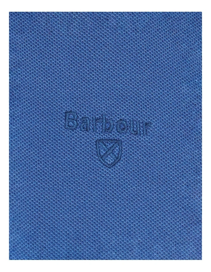 Barbour Washed Sports Polo In Marine Blue - Image 6