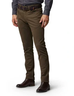 Rodd & Gunn Motion Melange Straight Fit Jean Regular Leg Nutmeg