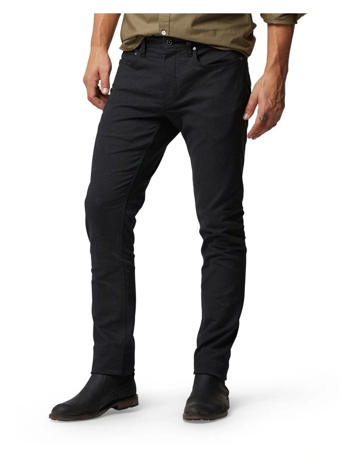 Rodd & Gunn Motion Melange Straight Fit Jean Regular Leg Onyx