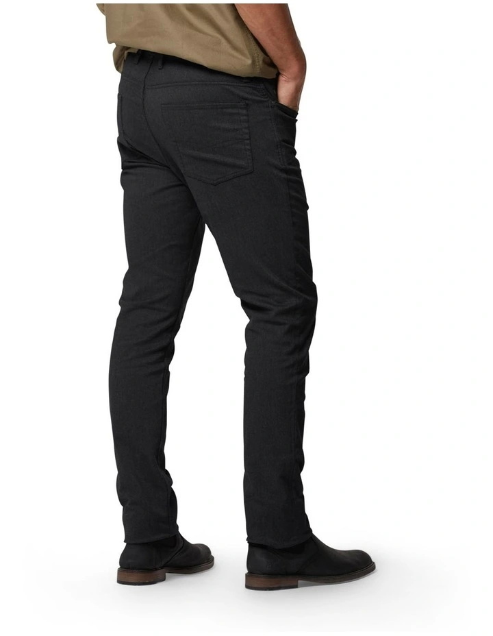 Rodd & Gunn Motion Melange Straight Fit Jean Regular Leg Onyx - Image 3