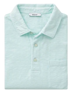 Blazer Hayes Slub Polo In Mint 7 Blazer Hayes Slub Polo In Mint -Nena & Pasadena Sales 928178290 4 720x928