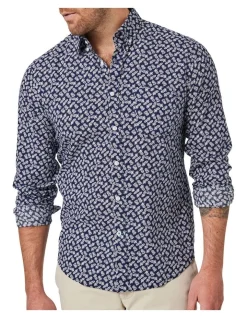 Blazer Pineapple Long Sleeve Shirt In Print/Navy