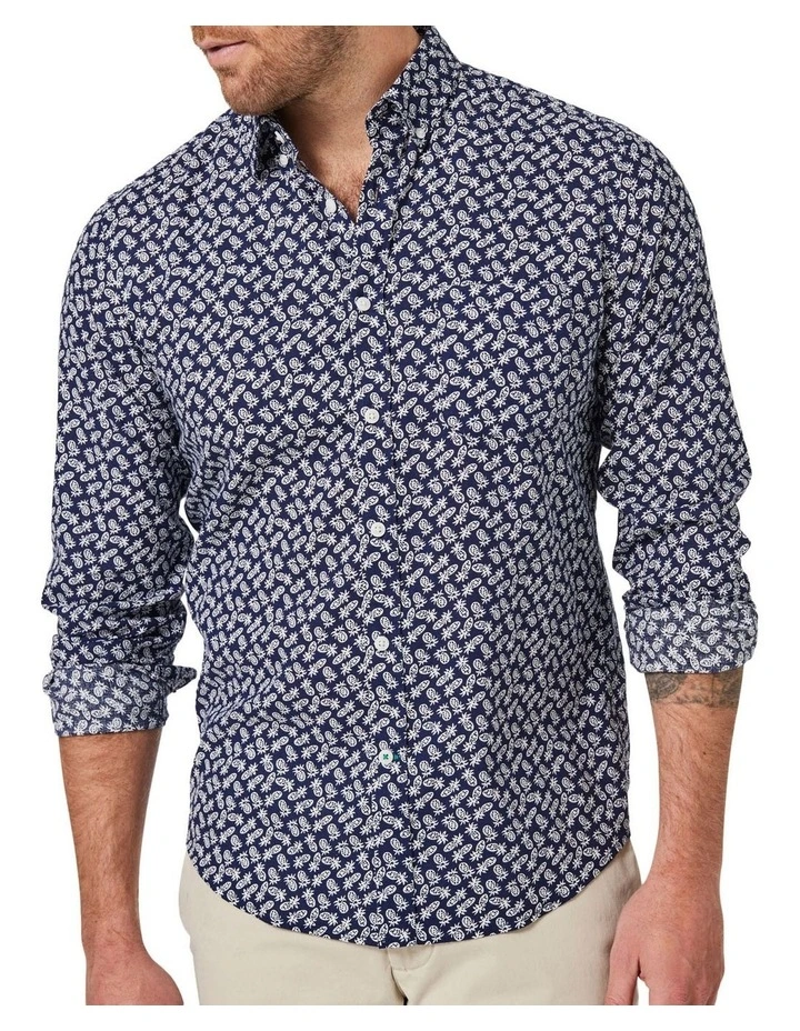 Blazer Pineapple Long Sleeve Shirt In Print/Navy 1 Blazer Pineapple Long Sleeve Shirt In Print/Navy
