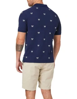 Alternative view of Blazer Tennis Embroidery Pique Polo Navy