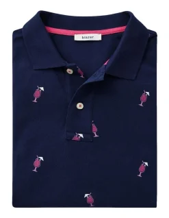 Blazer Cocktail Print Pique Polo Navy -Nena & Pasadena Sales 928182250 4 720x928