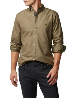 Rodd & Gunn Gunn Oxford Sports Fit Shirt Olive