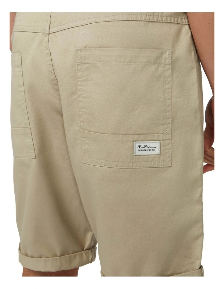 Ben Sherman 5 Pocket Walk Short In Khaki - Image 4