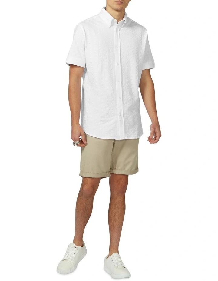 Ben Sherman 5 Pocket Walk Short In Khaki - Image 5