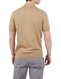 Alternative view of Ben Sherman Signature Knitted Polo In Sand