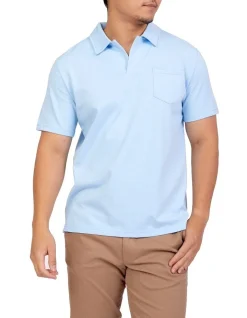 Bucks Casual Grant Polo In Sky