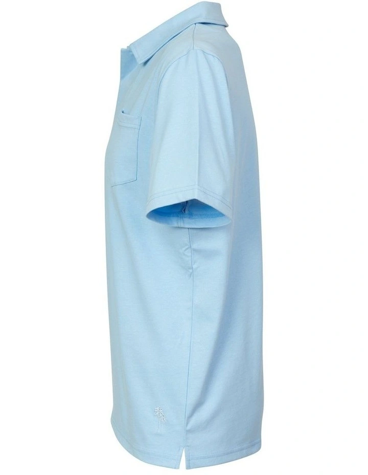Bucks Casual Grant Polo In Sky - Image 6