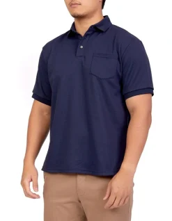 Bucks Casual Mark Polo In Navy