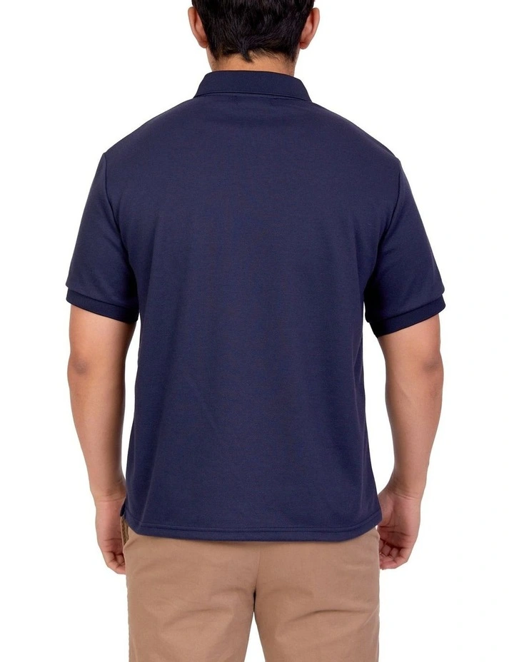 Bucks Casual Mark Polo In Navy - Image 2