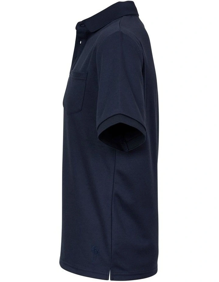 Bucks Casual Mark Polo In Navy - Image 5