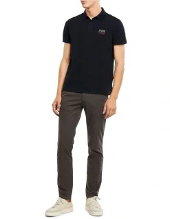 Tommy Hilfiger RWB Under Collar Regular Polo In Desert Sky